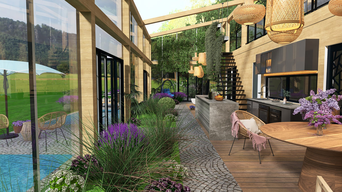 Solar Passive house - interior