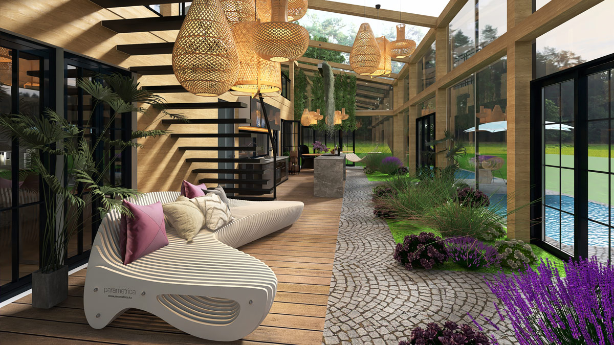 Solar Passive house - interior