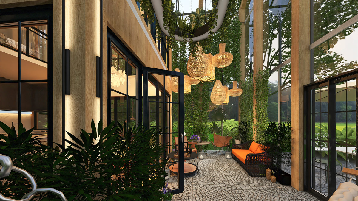 Solar Passive house - interior