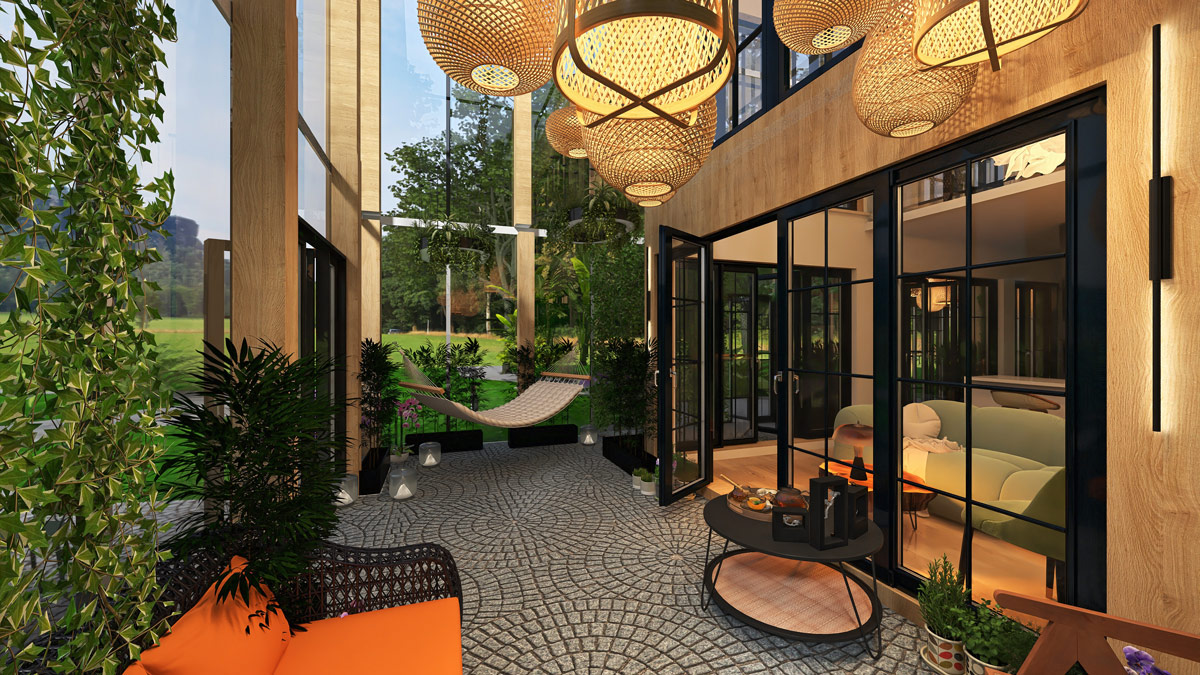 Solar Passive house - interior